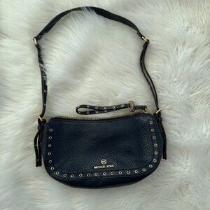 Michael Kors Navy and Gold Purse